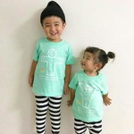 [再販]アメコミ文字Tシャツ＆ロンパース