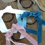 再販×2♡新色追加♡ベルベットのたらりん♫りぼんヘアゴム