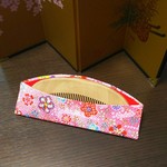 ちりめん 櫛ケース 花柄