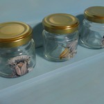 送料無料　小さなジャム瓶３つセット