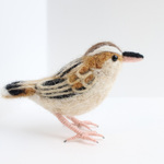 羊毛フェルトのほっこり野鳥オブジェ【セッカ】