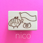 nico＊消しゴムはんこ＊はたはんこ