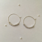 再販☆シンプルシルバーフープピアス