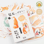 柴犬 海外製 ポストカード 30枚 ハンドメイドのメッセージに ラッピングに おすそ分けファイルに