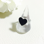 グルーデコ❤︎ハートの指輪