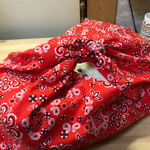 バンダナ柄あずま袋レッド