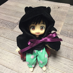 オビツ11 衣装 デビルの羽&ツノ付きケープ