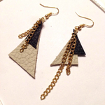 レザーピアス☆アシンメトリー
