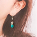 オフィスでも♡大人のターコイズ&ホワイトパール＊