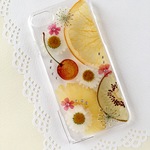 h様専用ページ＊フルーツと押し花のiPhone6/6sケース