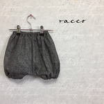 ヘリンボーンのダブルガーゼかぼちゃパンツ＊チャコール