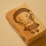 ゴム版はんこ　キミちゃん③　【受注製作】