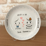 ウエディングプレート＊スタンド付き