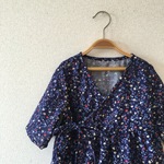 110-120cm★花柄2wayカシュクールワンピース