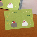 ●文鳥とシード●貼り絵のメモ帳  