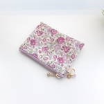 【再販】LIBERTY　  Felicite　フェリシテ　パープル系　ビニコのminiポーチ　◆　コインケース・小物入れに♪