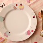 かわいいスイーツ🍰ケーキ柄プレート３種「ポーセラーツ」