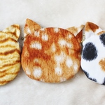 受注製作☆ねこ型移動ポケット☆みけ・とら・バンビ