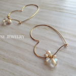 kirakira beads hart foop pierce【crystal】