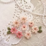 【樹脂粘土パーツ＊小花《ルージュ》】