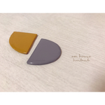 再再再再再販！イエロー＆グレーアシメピアス