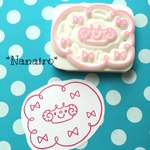 リボンヒツジ★消しゴムはんこ