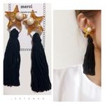 星タッセルピアス