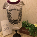 限定数☆犬服☆スカルメッシュTシャツ/グレー
