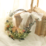 完成品❁wedding リースブーケ & ブートニアのセット naturalgreen
