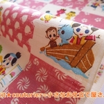 【sale】桃太郎のパッチワーク柄　110×100　ピンク