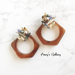bijou × べっ甲 hoop