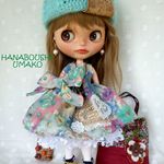 ＊花柄ワンピースコーデ＊９点セット＊ blythe outfit＊ブライス ＊ワンピース・ブーツ＊