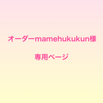 オーダーmamehukukun様専用ページ