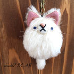 デブ猫ホルダー★白猫