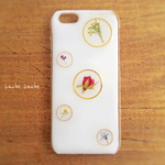 milkybase  フレーム小花押し花iPhoneケース/押し花ケース