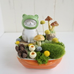 【 再販】森のカエルにゃんこ 