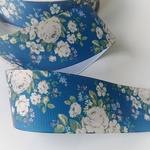 125【2m】38mm花柄グログランリボン amrbn