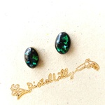 No.5407 送料込♥オーバルピアス