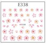 極薄！重ね貼りOK！フラワーシール(E338）２シート★レジン＆ネイルに使える封入素材