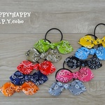 ＨＡＰＰＹ☆ヘアリボン（バンダナ柄）