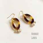 べっ甲&マットゴールドリング♡ピアス/イヤリング
