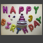 誕生日 バルーン Happy Birthday バースデーケーキ 数字セット