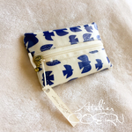 〔とりホワイト〕ポケットティッシュケース※ティッシュ付