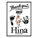敬老の日にも♪手形&足形★ありがとうポスター【データ納品】