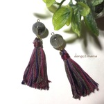 300円☆手作りタッセル①のピアス/イヤリング