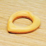 ウッドリング　Ｈｅａｒｔ-ｓｈａｐｅ‐Ｓ　木の指輪
