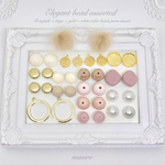 SALE♡Elegant Beads Assort ビーズパーツ ゴールドパーツ カボション ラウンドビーズ