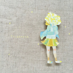 風花ブローチ(受注制作)