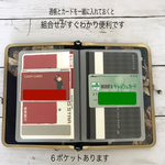 ♦Ｂ品値下げ♦ 機能的！  スッキリ使いやすい通帳ケース  +  大人フラワー