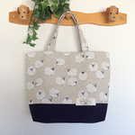 ☆kaumaru様オーダー品☆【Ｍ】トートバッグ（モコモコひつじ）